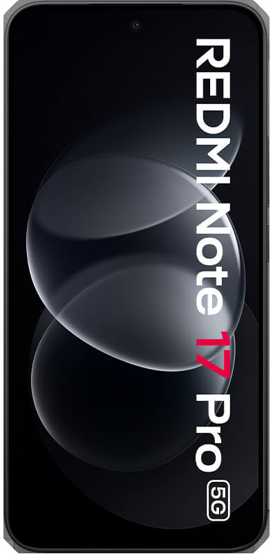 Xiaomi Redmi Note 17 Pro 5G Black, Vorderansicht