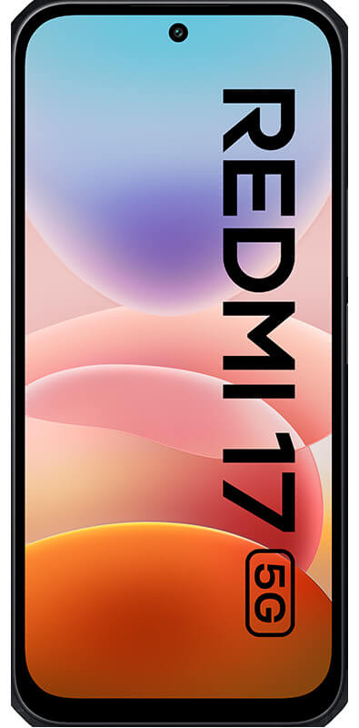 Xiaomi Redmi 17 5G Black, Vorderansicht