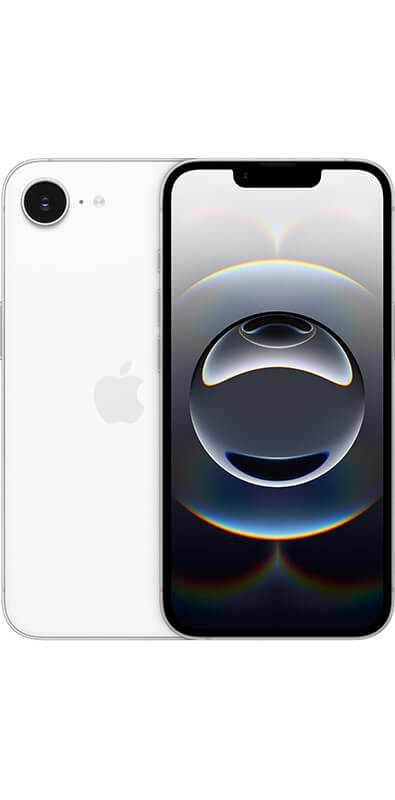 Apple iPhone 16e White, Rückansicht