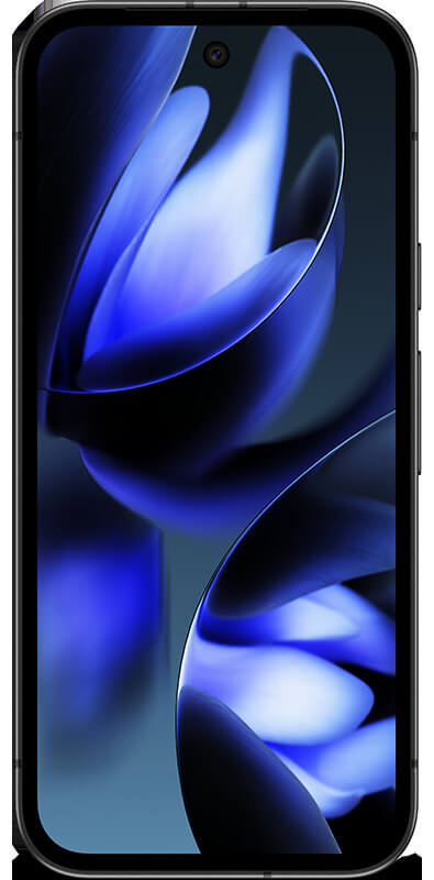 Google Pixel 9a Obsidian, Vorderansicht