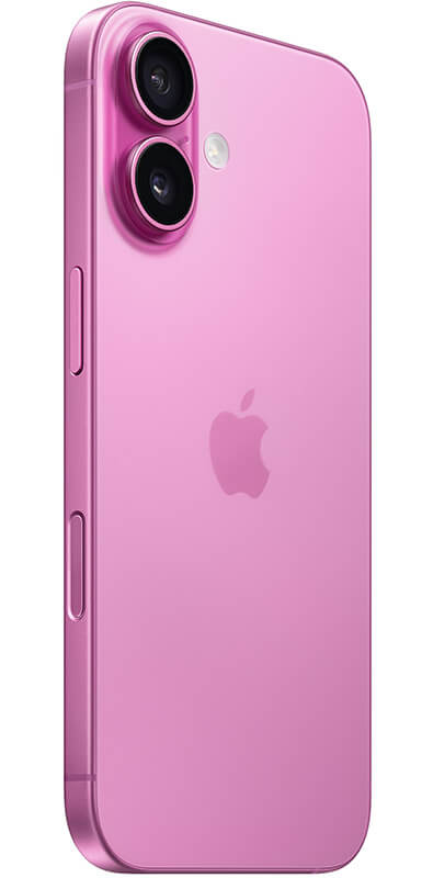 Apple iPhone 16 Pink, Seitenansicht