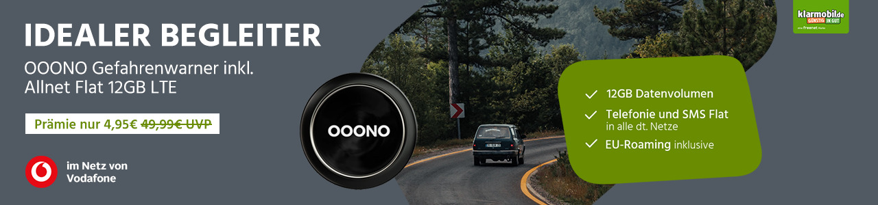 Ooono Co-Driver inkl. Vodafone Allnet Flat 12 GB LTE