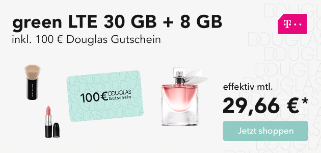 Allnet Flat 30 GB + 8GB inkl. 100€ Douglas Gutschein