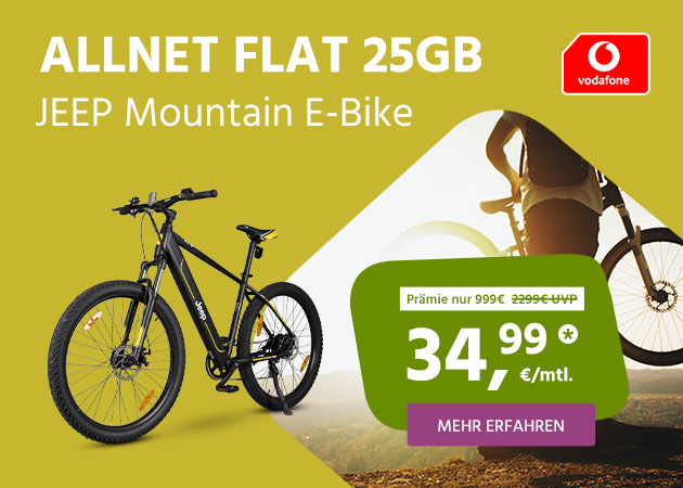 Allnet Flat 25 GB inklusive E-Bike 