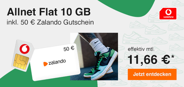 Allnet Flat 10 GB inkl. 50€ Zalando Gutschein