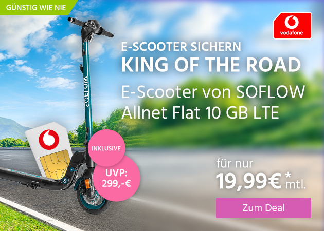Allnet Flat 10 GB inklusive SOFLOW S01 E-Scooter