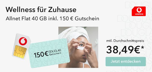 Allnet Flat 40 GB inkl. 150€ Douglas Gutschein