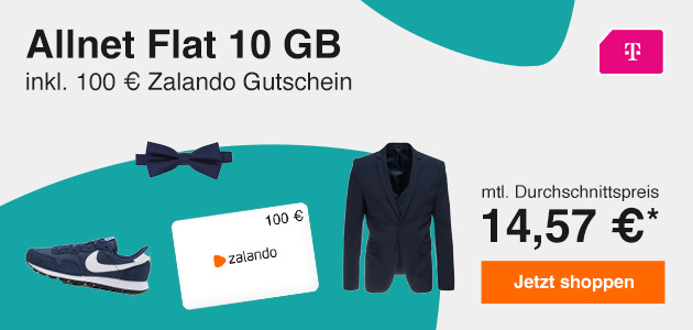 Allnet Flat 10 GB inkl. 100€ Zalando Gutschein