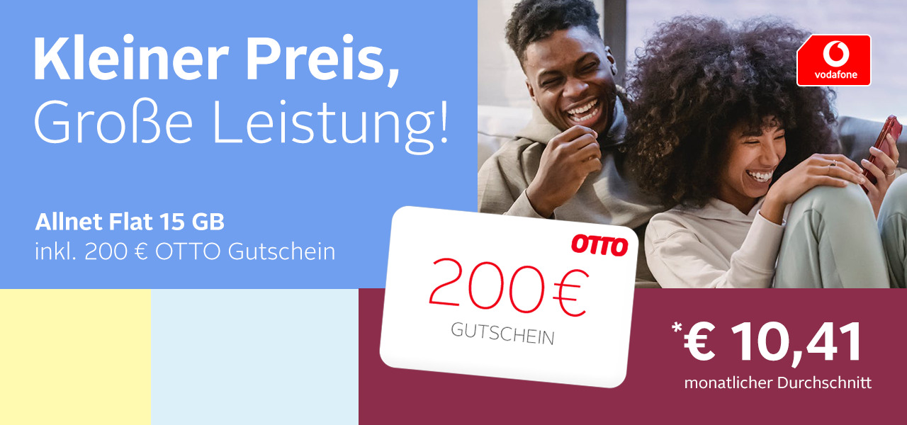 200€ OTTO-Gutschein inkl. Allnet Flat 15 GB