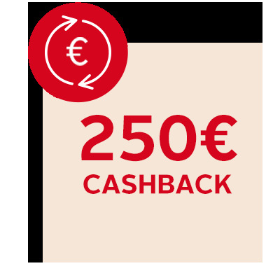 250 Euro Cashback