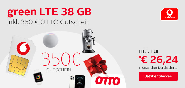 350€ OTTO-Gutschein inkl. green LTE 38 GB