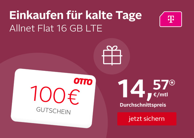 Allnet Flat 16 GB inkl. 100 Euro Gutschein